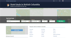 Desktop Screenshot of britishcolumbiahotels.net